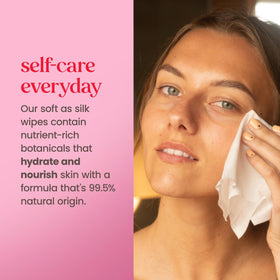 Burt's Bees rose water ingredient display highlighting natural hydration