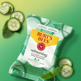 Burt's Bees ingredients label closeup highlighting natural origin benefit