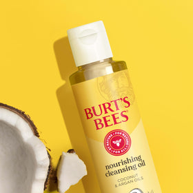 Burt's Bees ingredients label close-up reassuring natural-origin formulation