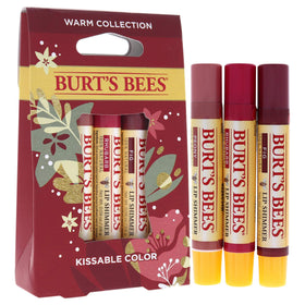 Burt's Bees lip shimmer held in hand to show compact travel size