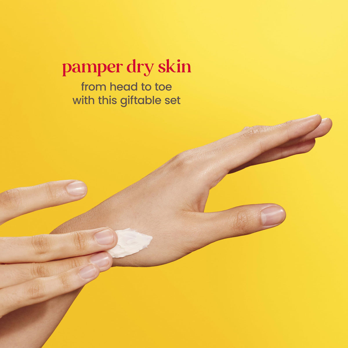 Burt's Bees lemon butter cuticle cream being applied, softens and nourishes nails