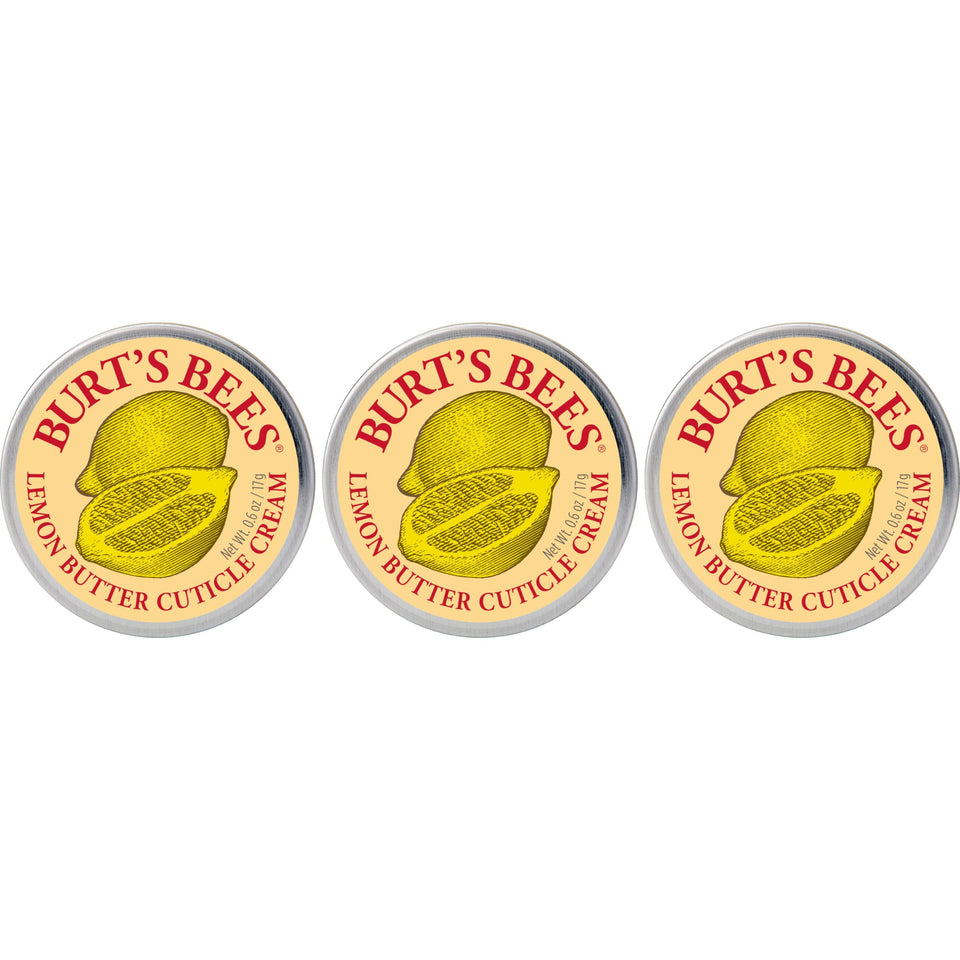 Burt's Bees front tin showing product branding and compact size for portability