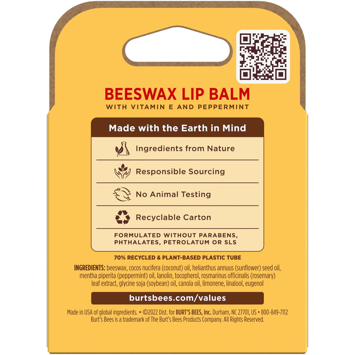 Burt's Bees lip balm with bag and sunglasses showing everyday lifestyle convenience benefit