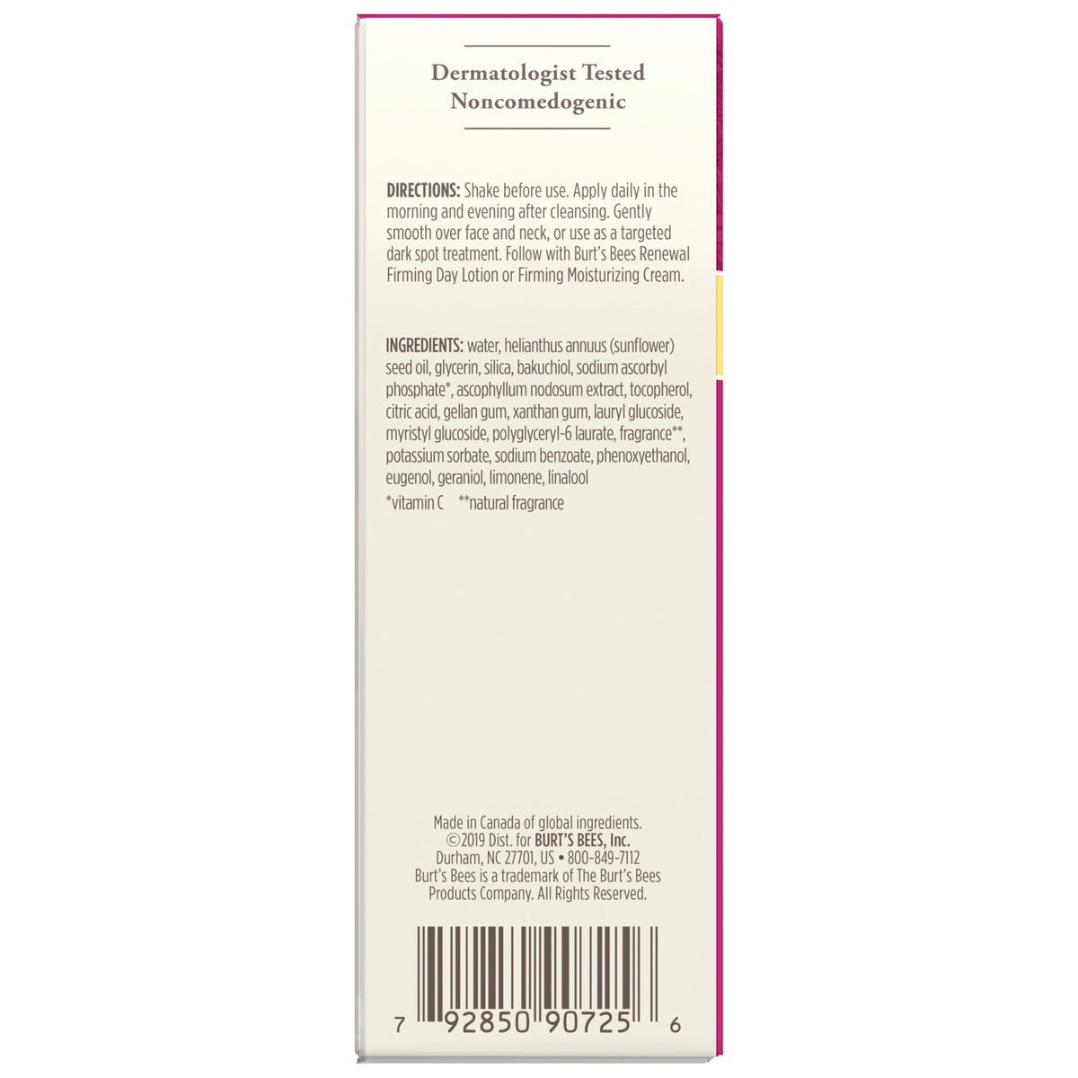 Burt's Bees bottle on bathroom shelf lifestyle shot conveying daily routine ease