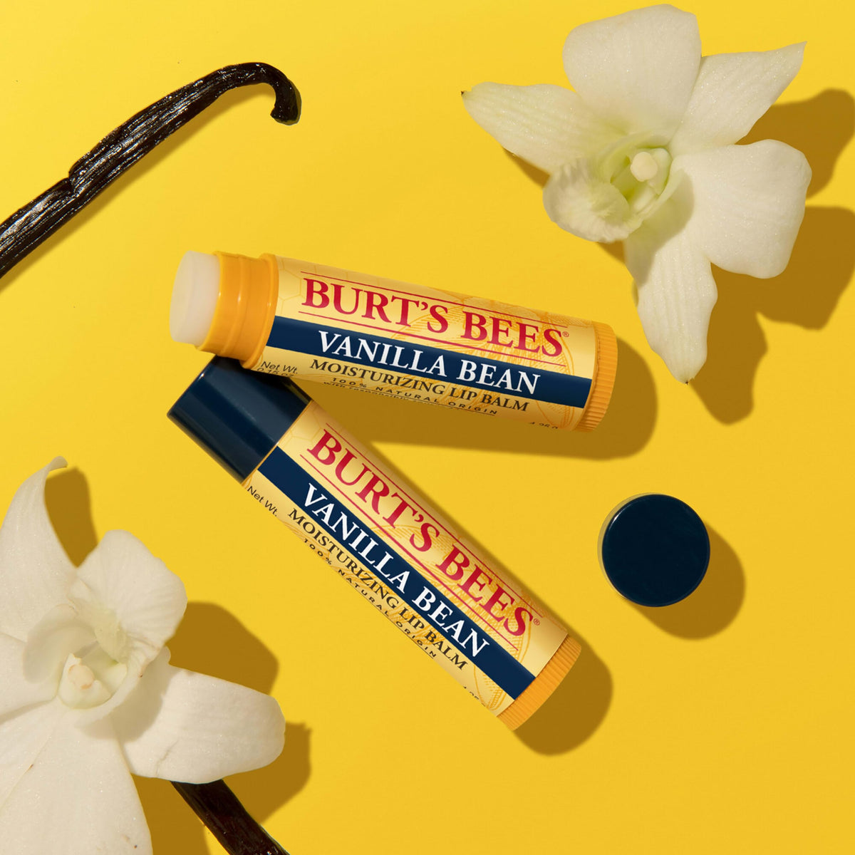 Burt's Bees lip balm inside purse pocket for on-the-go hydration benefit