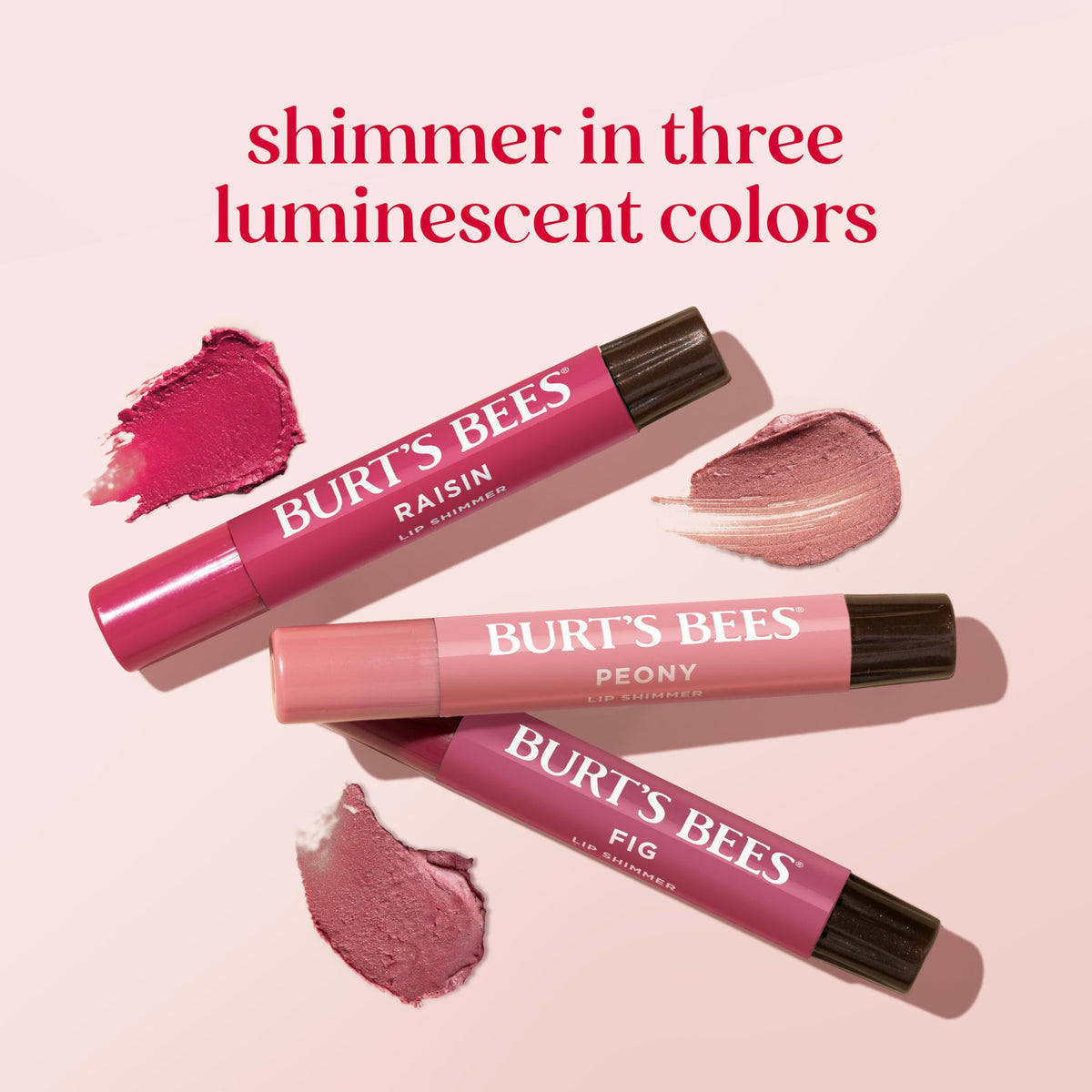 Burt's Bees tube next to coin showing compact on-the-go size