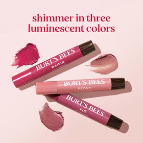 Burt's Bees tube next to coin showing compact on-the-go size