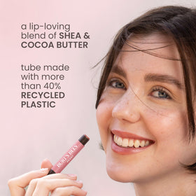 Burt's Bees tube cap and label detail showing natural ingredients