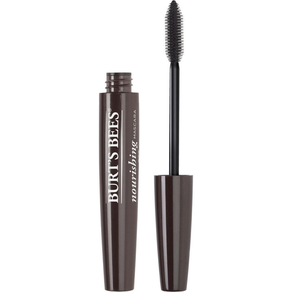 Burt's Bees front tube view showing classic black packaging and easy application benefit