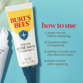 Burt's Bees medicated lip balm texture swirl showing moisturizing, soothing feel
