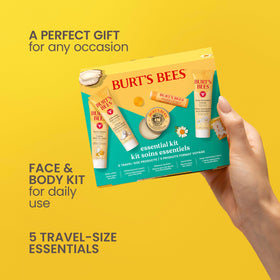 Burt's Bees milk and honey body lotion pump highlighting lightweight daily moisturization