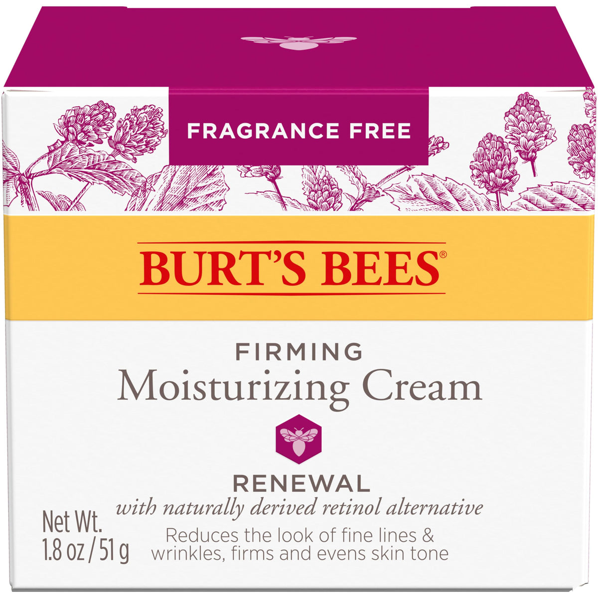 Burt's Bees tub on bathroom counter in night routine promoting gentle hydration