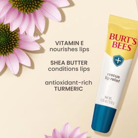 Burt's Bees open cap and balm tip detail for easy twist-up application