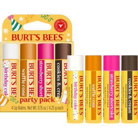 Burt's Bees party pack open in a casual gift setting showing ready-to-give presentation