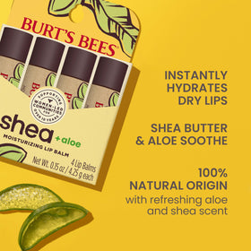 Burt's Bees close-up of open tube texture highlighting creamy hydration