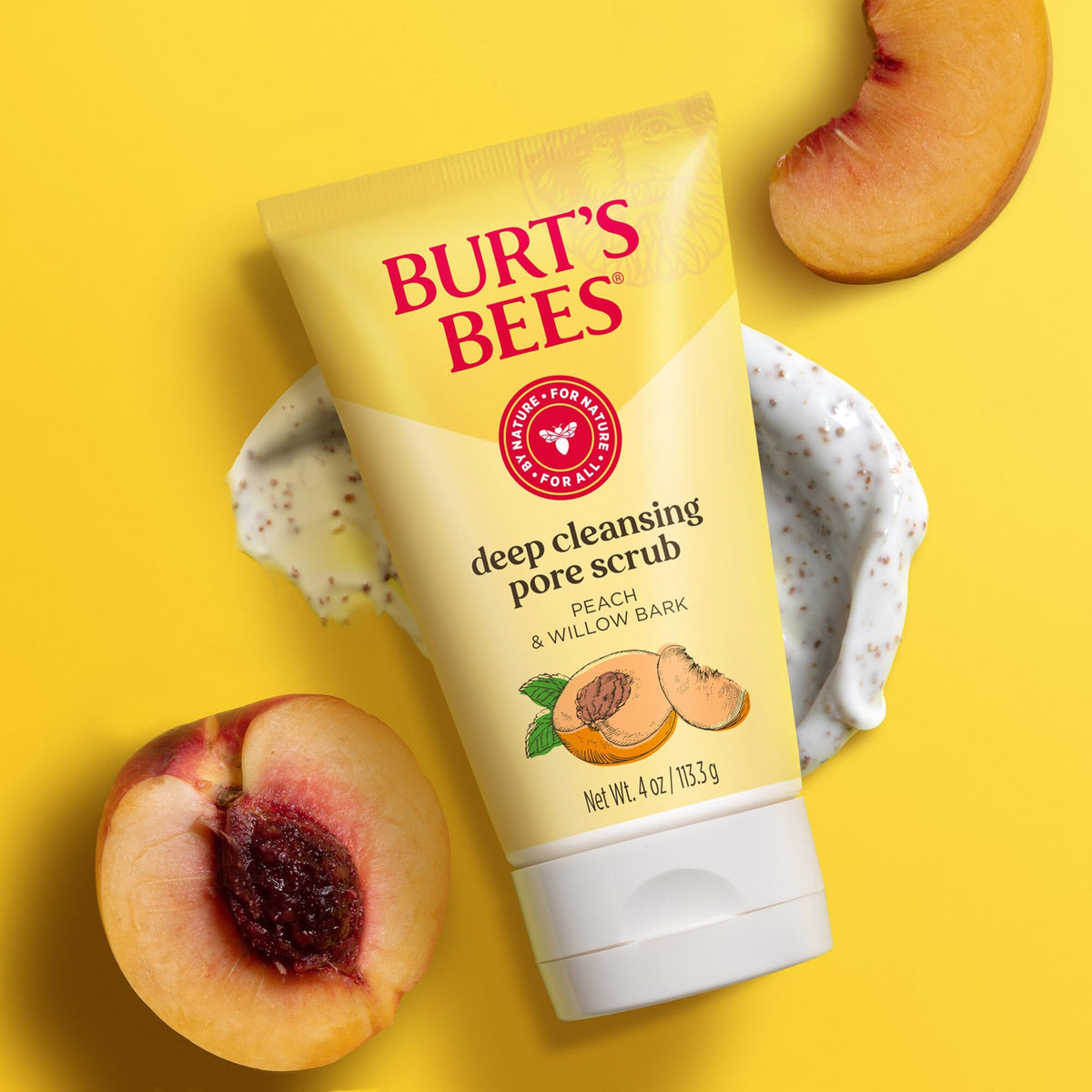 Three Burt's Bees tubes arranged to show the pack of three convenience