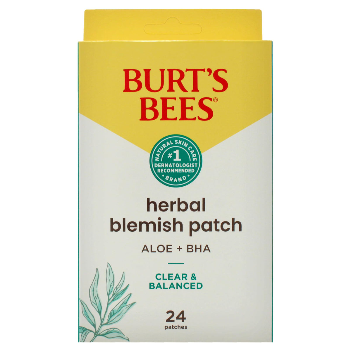 Burt's Bees patch under makeup demonstrating near-invisible coverage