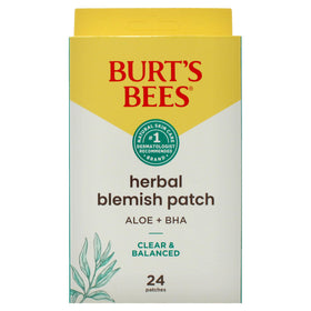 Burt's Bees patch under makeup demonstrating near-invisible coverage