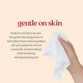 Burt's Bees wipe removing mascara from lashes illustrating effective makeup removal