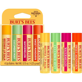Burt's Bees tube in a pocket to illustrate compact, on-the-go convenience