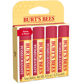 Burt's Bees applying balm on lips demonstrating soothing finish