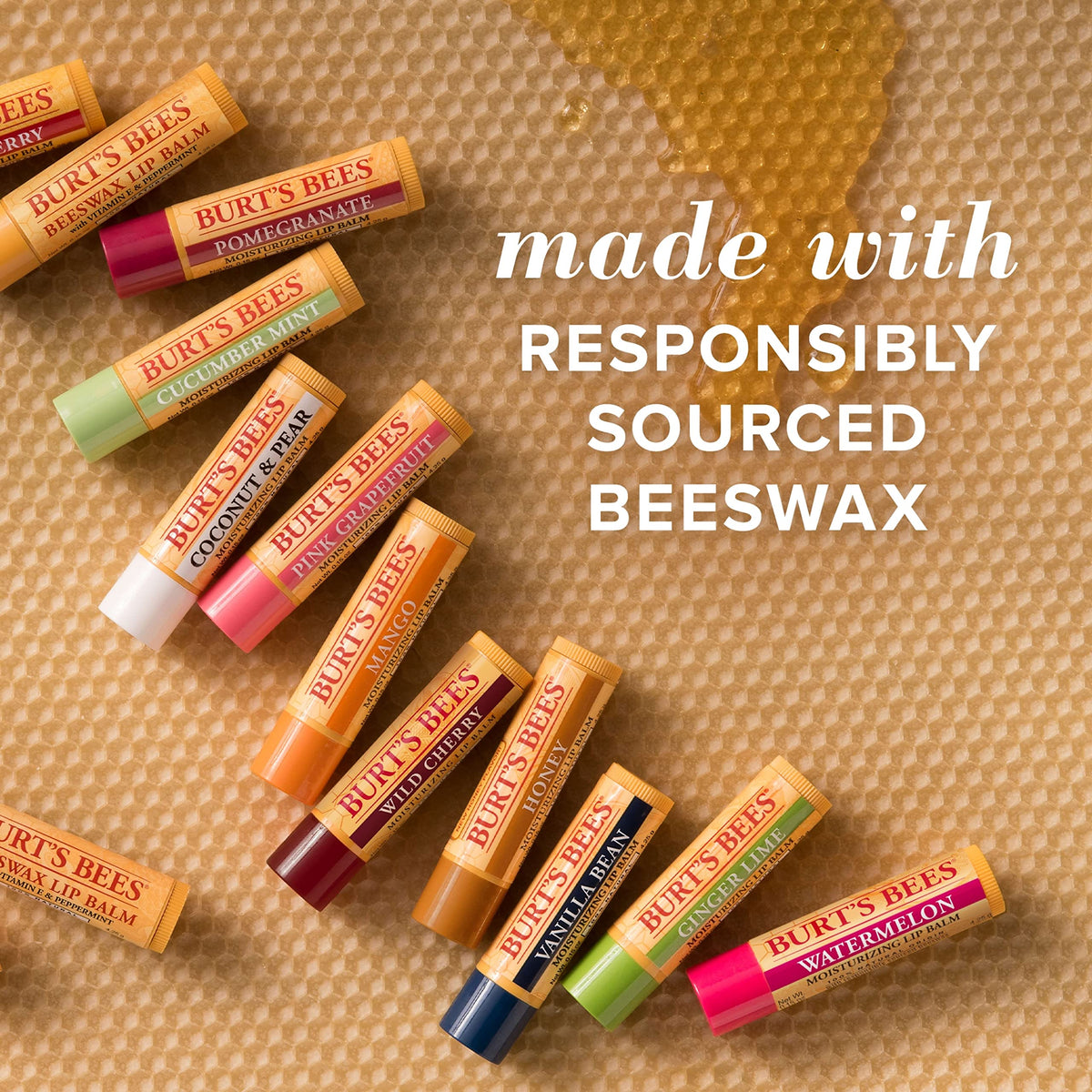 Burt's Bees tube inside a purse highlighting on-the-go hydration