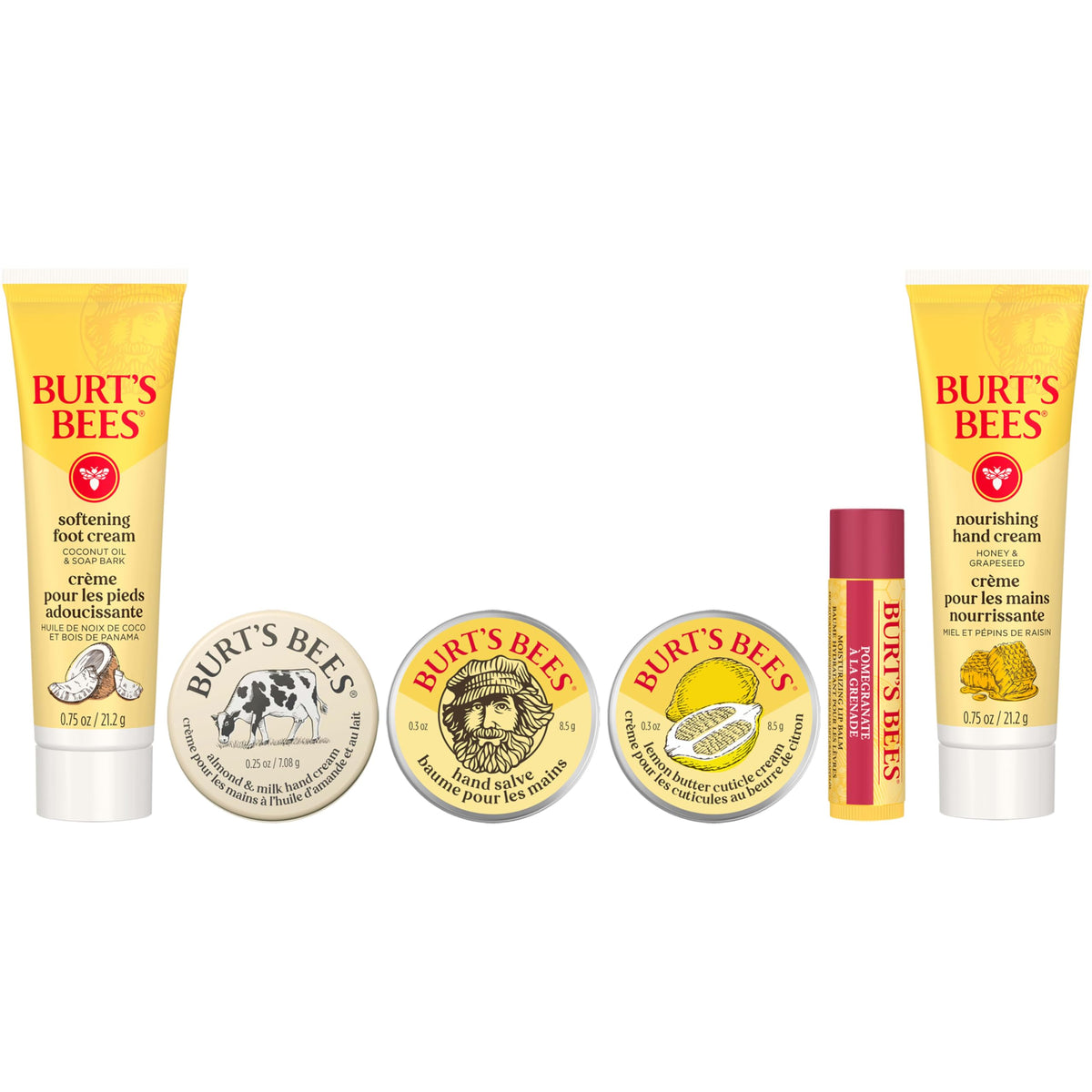 Burt's Bees pomegranate lip balm close-up, shows tint and moisturizing benefit