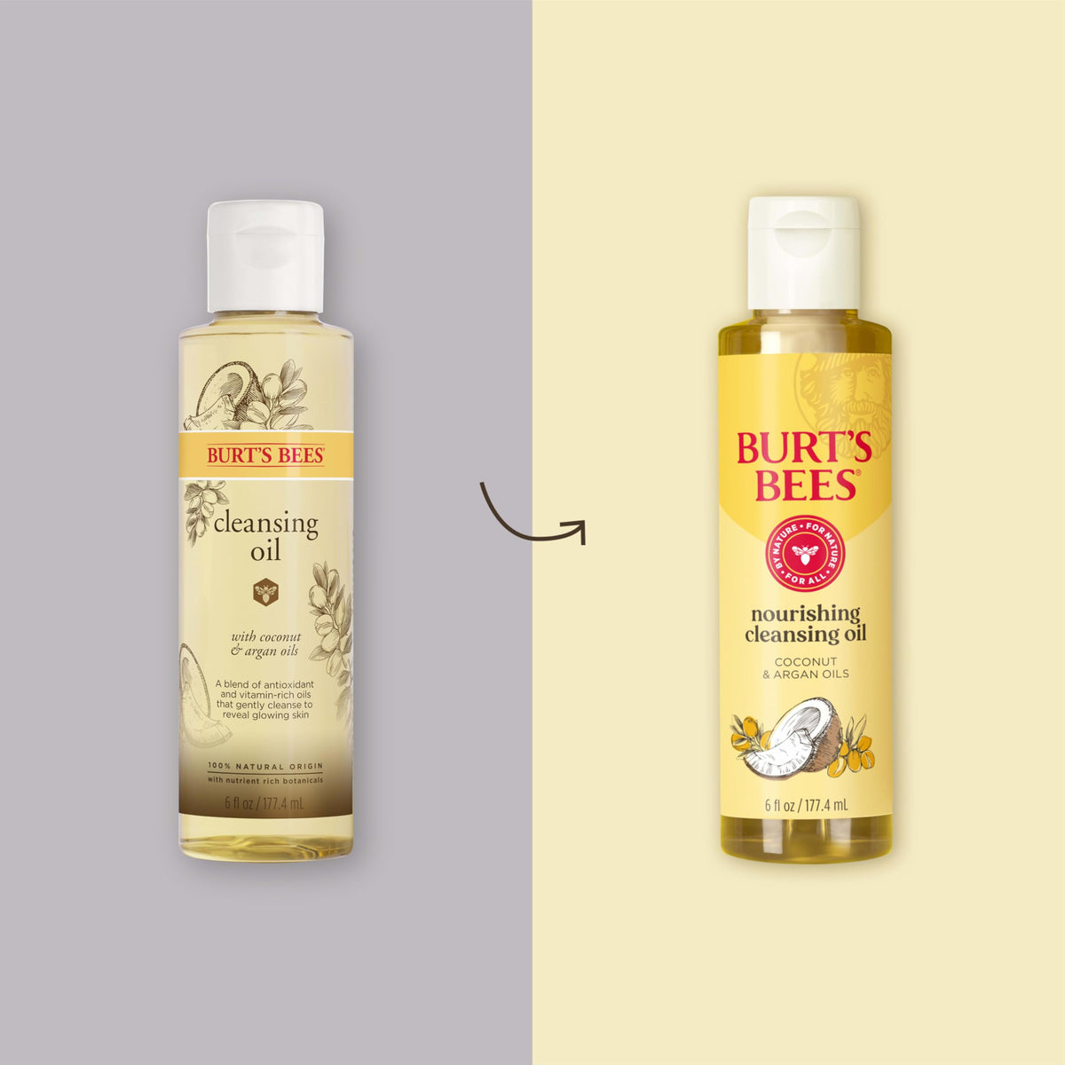 Burt's Bees pump dispenser close-up highlighting easy, controlled use