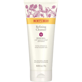 Burt's Bees renewal cleanser front packaging showing product benefits and natural origin