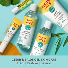 Burt's Bees scrub lather on skin close view showing gentle foam and exfoliation