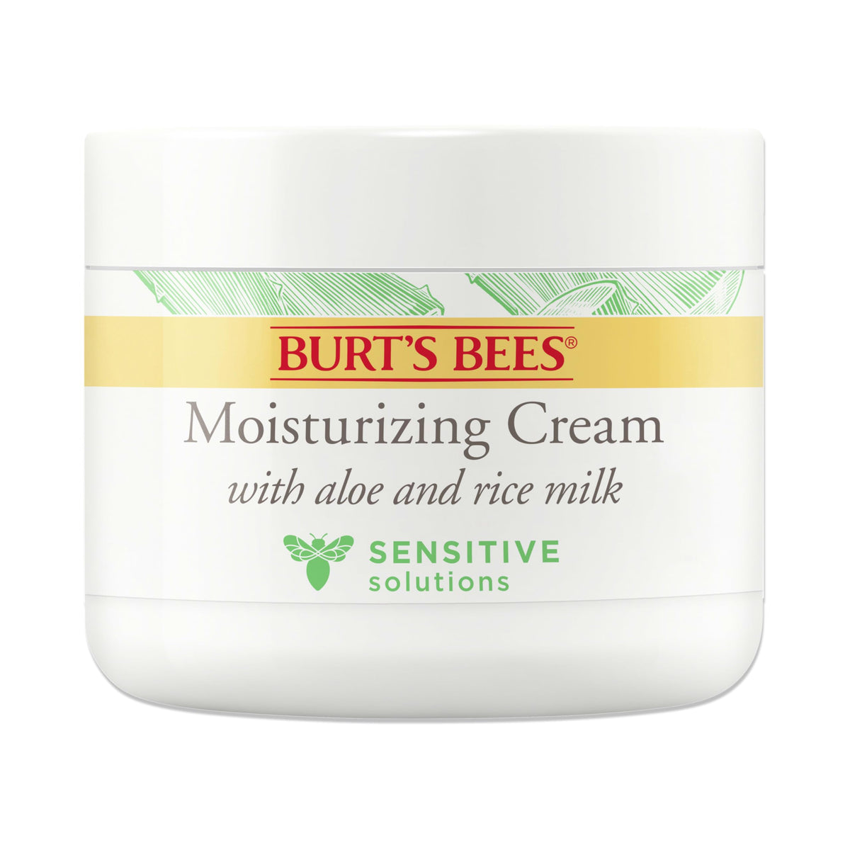 Burt's Bees front packaging showing 3 oz jar and label benefits