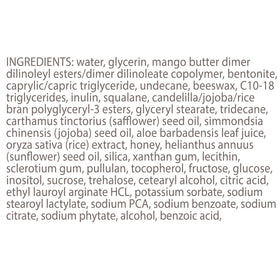 Burt's Bees aloe vera and rice milk display indicating calming ingredients