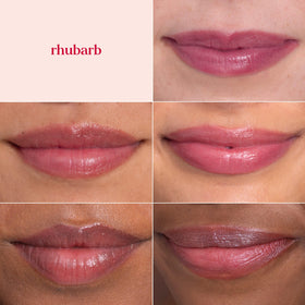 Burt's Bees tint stick held in hand demonstrating pocketable size