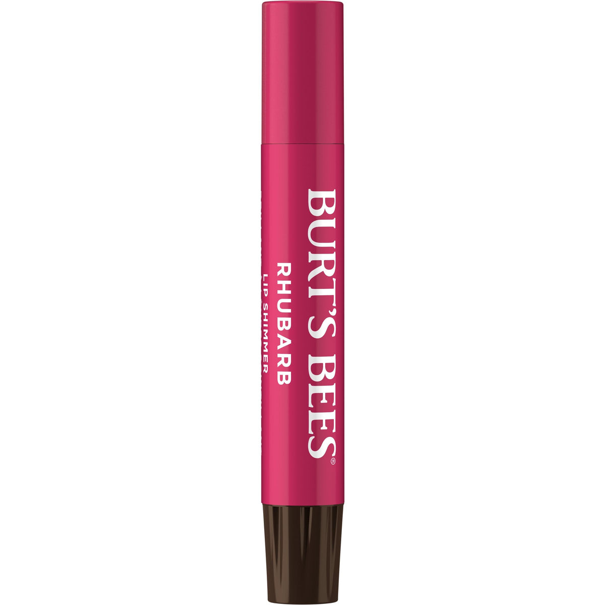 Burt's Bees open tint stick close-up showing smooth balm surface