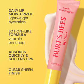 Burt's Bees cap and label close-up highlighting clean ingredients