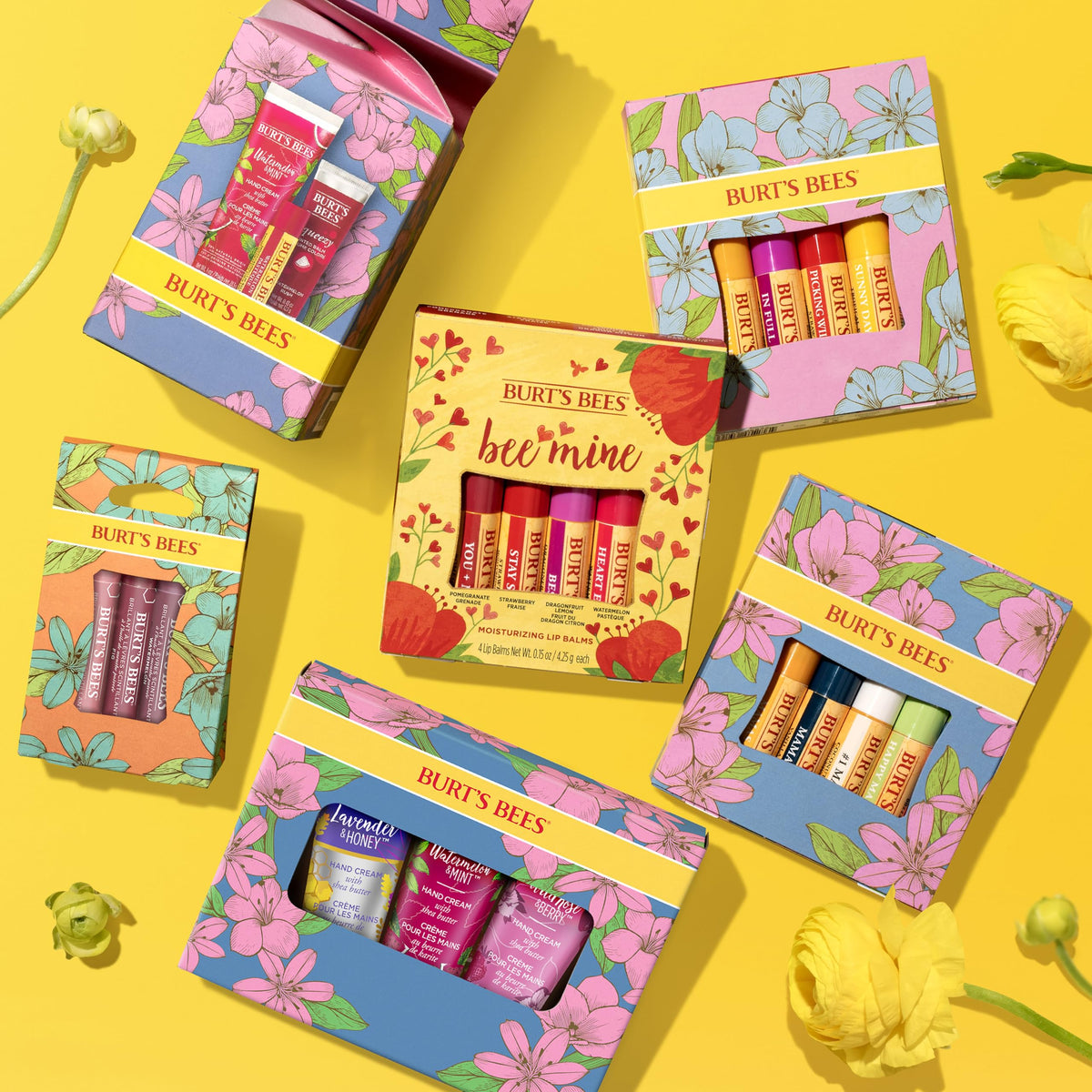 Burt's Bees Strawberry tube with cap off showing smooth balm for soft lips