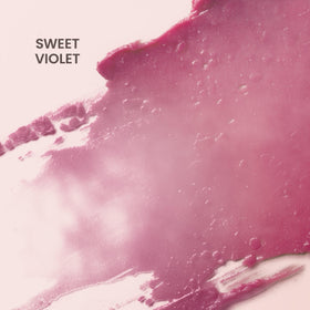 Burt's Bees close-up of lips wearing Sweet Violet showing natural tint