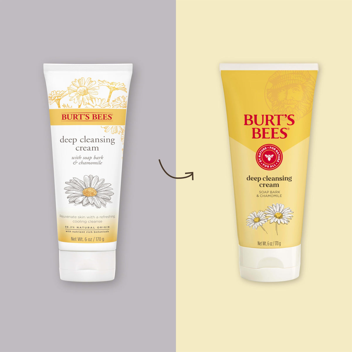 Burt's Bees creamy texture close-up showing smooth lather and gentle cleansing