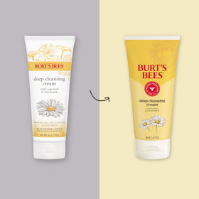 Burt's Bees creamy texture close-up showing smooth lather and gentle cleansing