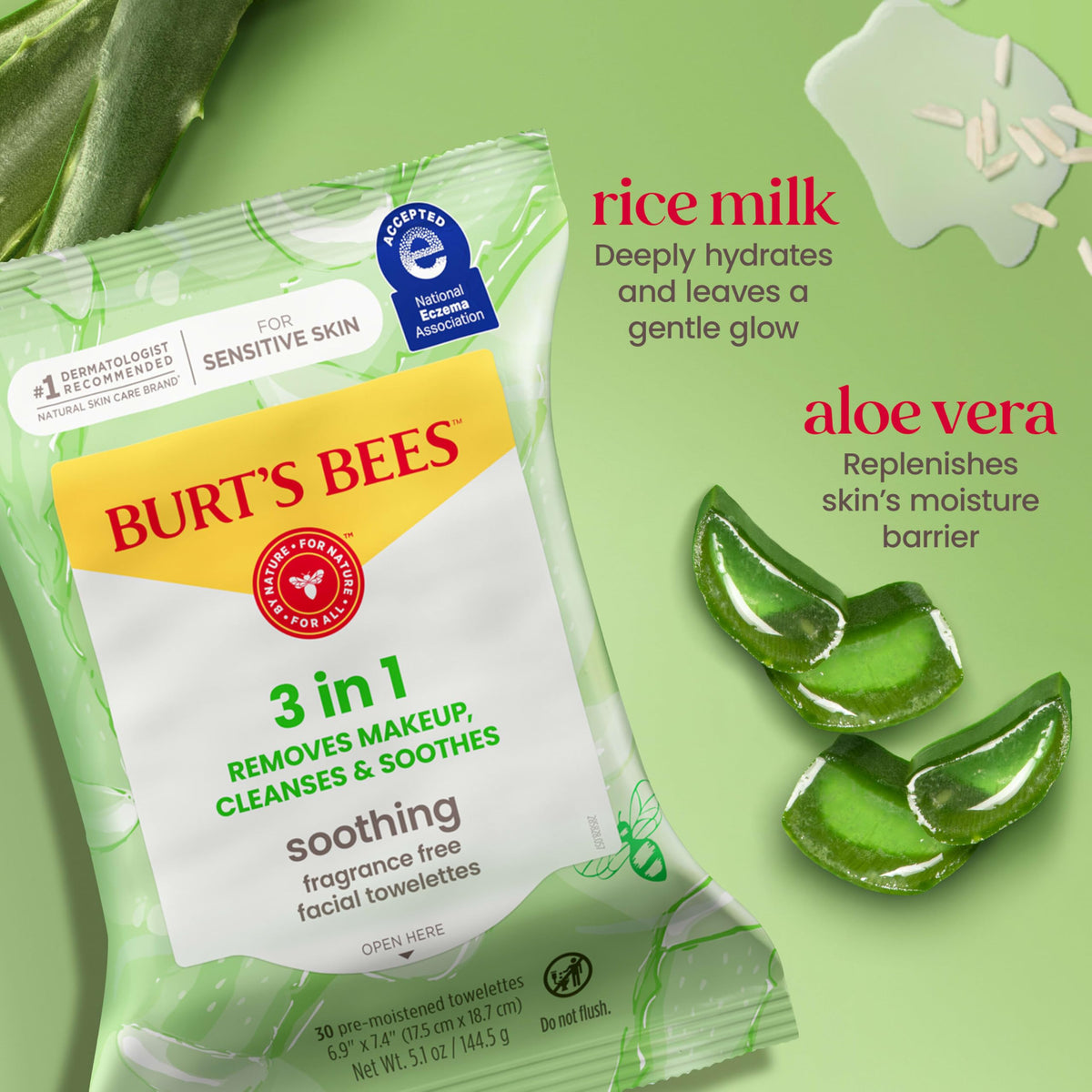 Burt's Bees packet inside travel bag showing convenience on the go