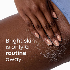 Bushbalm Bermuda applied in shower demonstrating gentle rubbing to reduce bumps