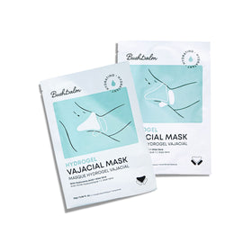 Bushbalm front packaging showing mask set and soothing benefits