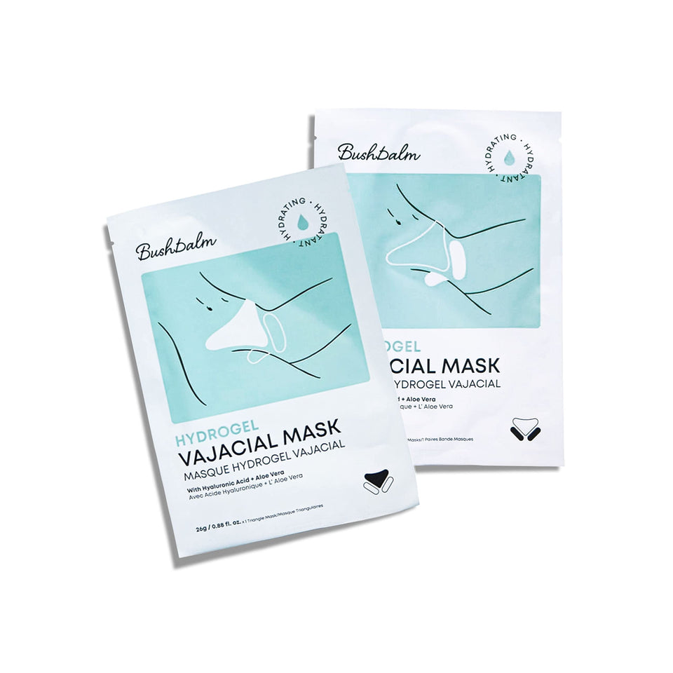 Bushbalm front packaging showing mask set and soothing benefits