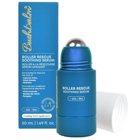 Bushbalm front packaging showing calming benefits and roll-on design