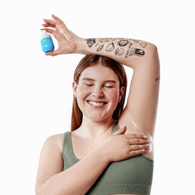 Bushbalm bottle size comparison highlighting roller 50ml and oil 30ml clarity