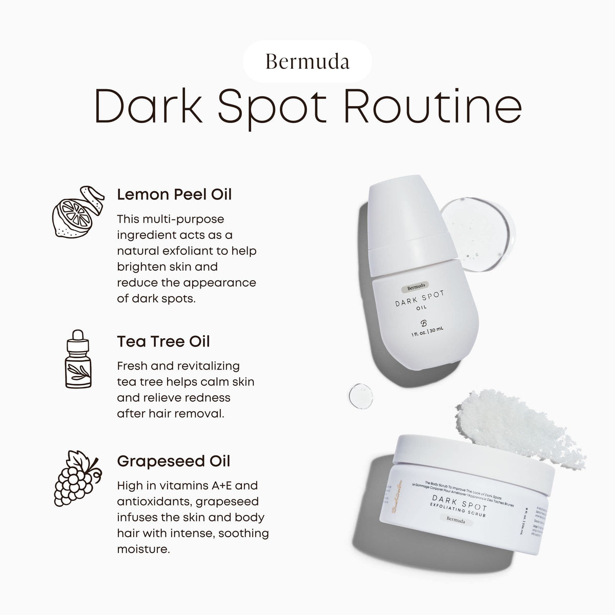 Bushbalm scrub tube close detail showing packaging and convenient dispensing for targeted exfoliation