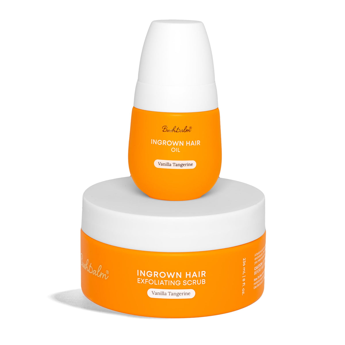 Bushbalm bundle front packaging showing both Vanilla Tangerine products and benefits