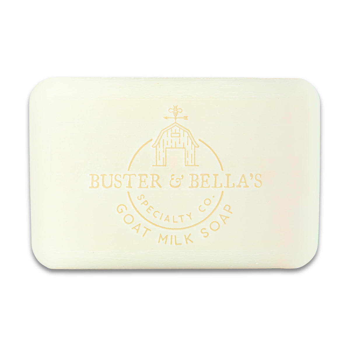 Buster & Bella's size comparison with hand showing 9oz bar durability and value