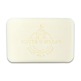 Buster & Bella's size comparison with hand showing 9oz bar durability and value
