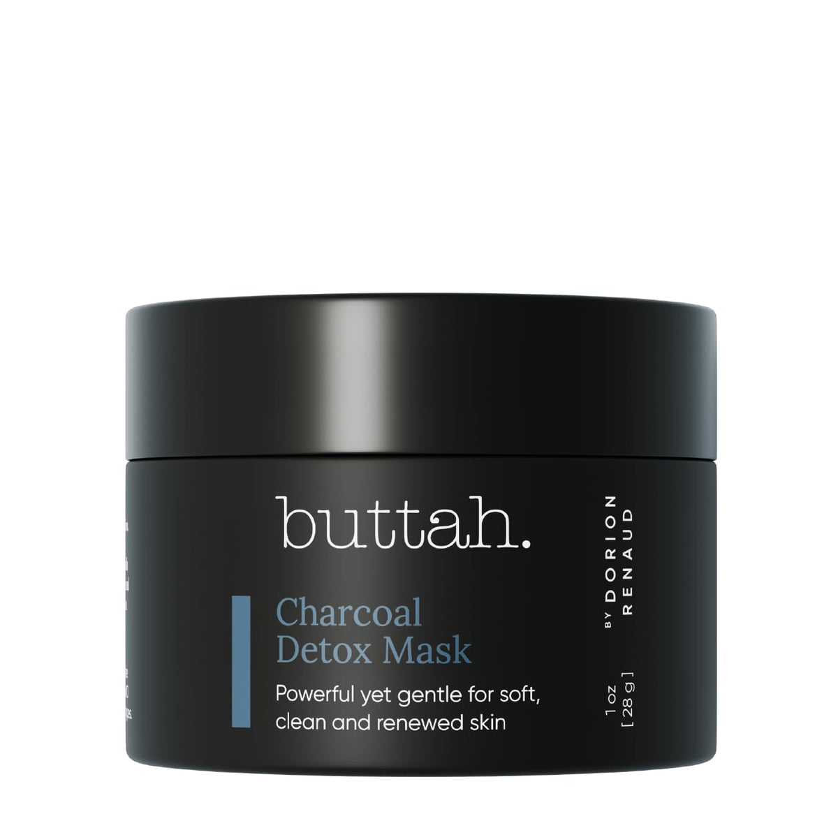 buttah jar front view showing label and compact packaging for easy travel